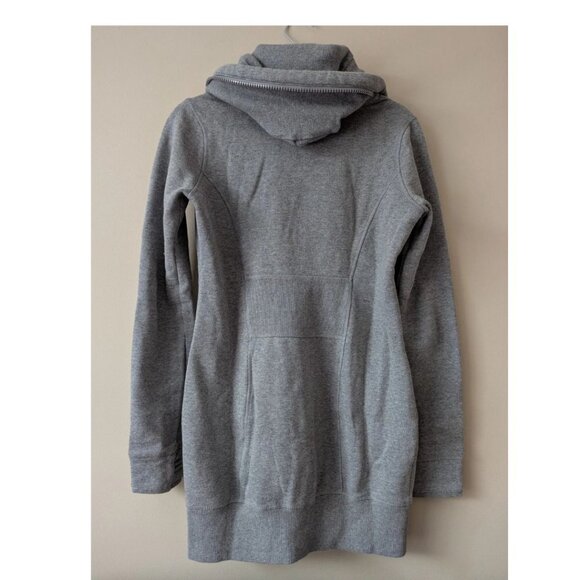 Triple Five Soul Women’s Extra Long Full Zip Hoodie Jacket Skater Logo Size M/L - Picture 4 of 7